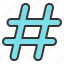hashtag, keyword, seo, social, trend 