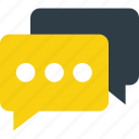 chat balloon, chat bubble, comments, speech balloon, speech bubble icon 