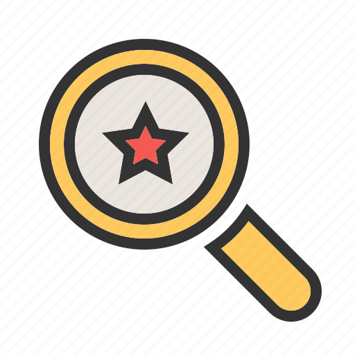 Analytics, award, glass, magnifier, rank, search, star icon - Download on Iconfinder