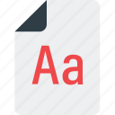 aa, audio file, file extension, multimedia icon