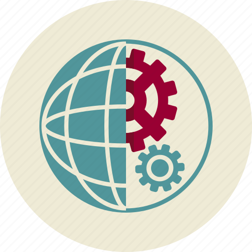 Cogwheel, globe, optimization, planet, seo, web icon - Download on Iconfinder