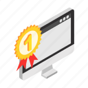award, best, commerce, computer, isometric, quality, success