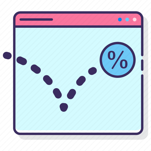 Analytics, bounce, percentage, rate icon - Download on Iconfinder