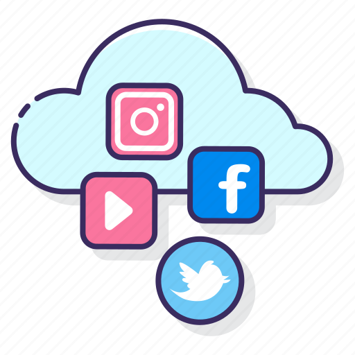 Cloud, media, multimedia, social icon - Download on Iconfinder