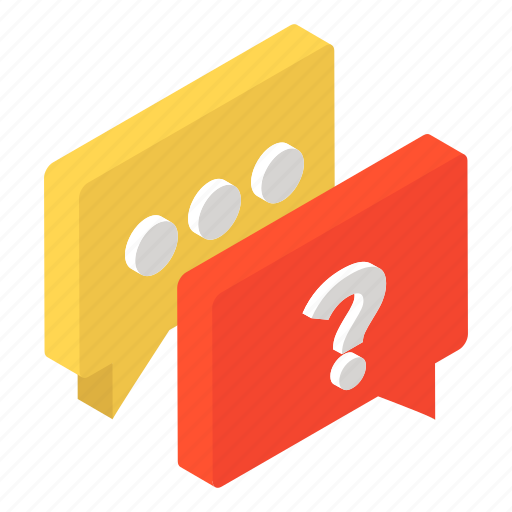 Confused chat, frequently asked questions, help, confused message, ask icon - Download on Iconfinder
