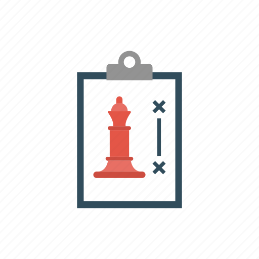 Chess, clipboard, document, planning, strategy icon - Download on Iconfinder