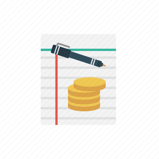 Coins, document, edit, invoice, money icon - Download on Iconfinder