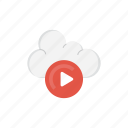 cloud, play, seo, storage, video