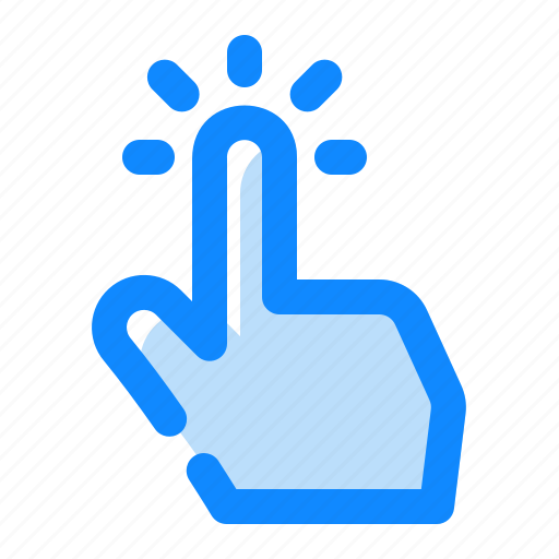 Finger, gesture, hand, interaction, interface, tap, touch icon - Download on Iconfinder