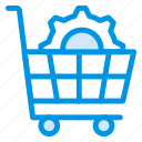 cart, cog, ecommerce, gear, options, setting, shopping