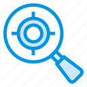 keyword, magnifier, marketing, search, seo, target, website