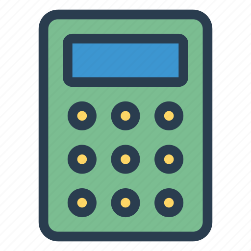 Accounting, calculate, calculator, device, electronics, gadget, numbers icon - Download on Iconfinder
