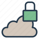 cloud, data, lock, locked, secure, security, storage