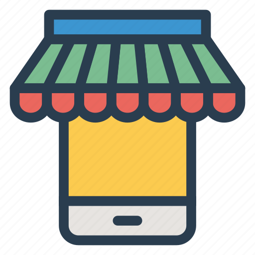 Commerce, mobile, mobileshop, onlineshop, phone, shopping, store icon - Download on Iconfinder