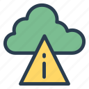 alert, cloud, computing, disable, error, remove, warning