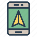 compass, device, mobile, navigation, phone, road, smartphone