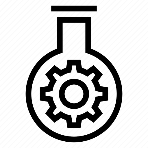 Gear, lab, label, laboratory, science, test, tube icon - Download on Iconfinder