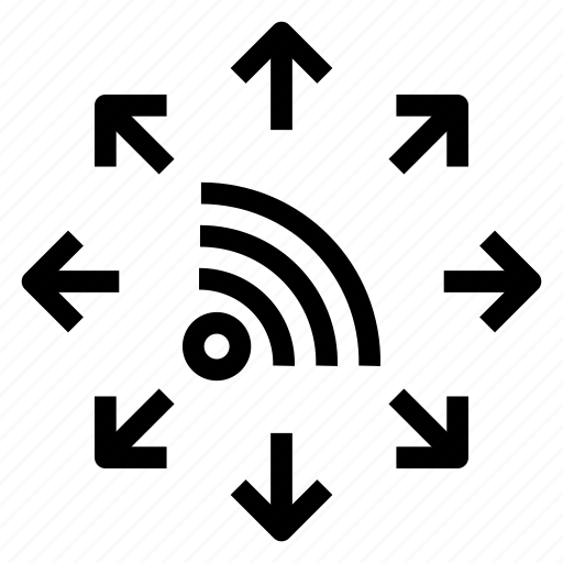 Arrow, internet, network, satellite, signal, wifi, wireless icon - Download on Iconfinder