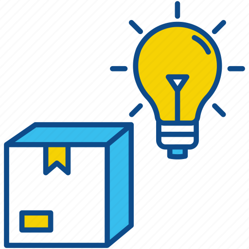 Creative, lightbulb, package, productive, box, idea icon - Download on Iconfinder