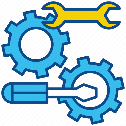 Technical, support, gear, wrench, screwdriver, tools, setting icon - Download on Iconfinder