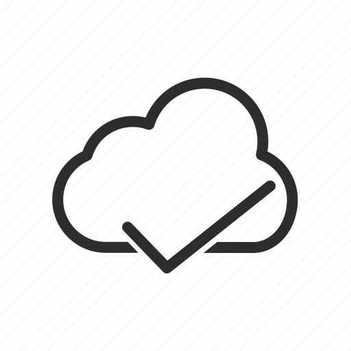 Cloud, ok, server, storage, upload, weather icon - Download on Iconfinder
