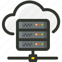 cloud, database, hosting, server