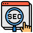 search, seo, web, page, magnifying, glass 