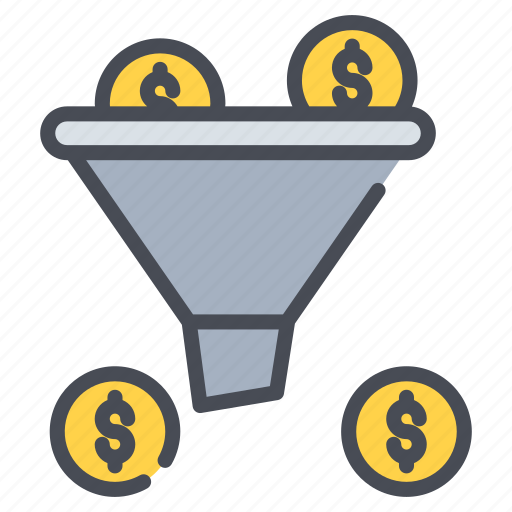 Sales funnel, filter, marketing funnel, data filtration, finance, funnel analysis, finance funnel icon - Download on Iconfinder