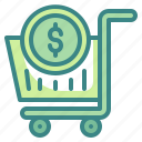cart, coin, commerce, money, seo, shoppping, web