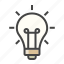 bulb, idea, lamp, seo, web 