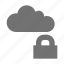 cloud lock, cloud security lock, computing cloud, lock, locked cloud 