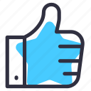 facebook, like, thumb, up, up icon