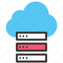 cloud server, cloud storage, data transfer, database, server