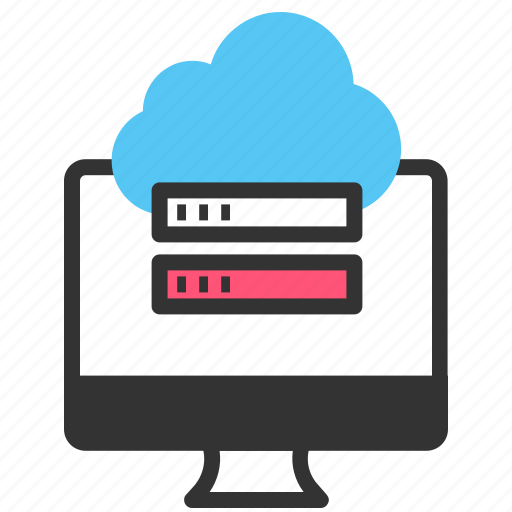 Cloud storage, data transfer, database, upload data icon - Download on Iconfinder