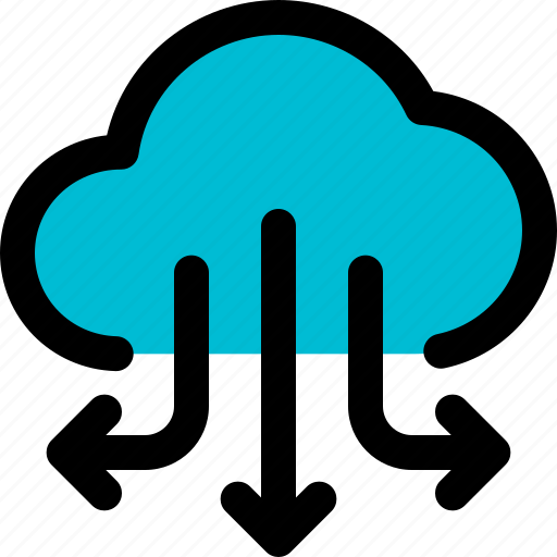 Cloud, data, download, two, networking, server icon - Download on Iconfinder