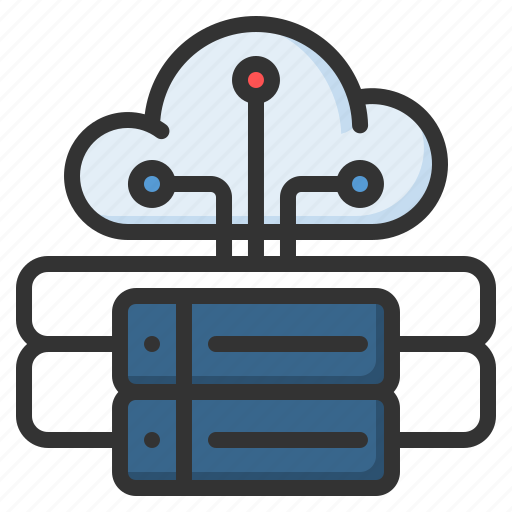 Cloud storage, cloud hosting, cloud, database, computing icon - Download on Iconfinder