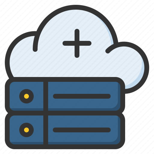 Hybrid, server, storage, database, hosting, cloud icon - Download on Iconfinder