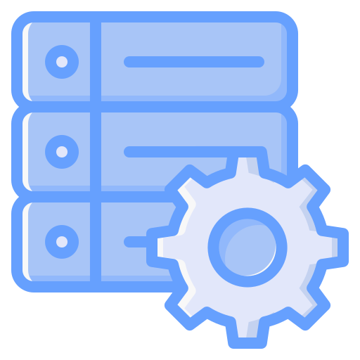 Data management, data processing, setting, configuration, gear, preferences icon - Free download
