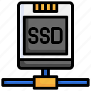ssd, disk, solid, state, drive, computer, hardware