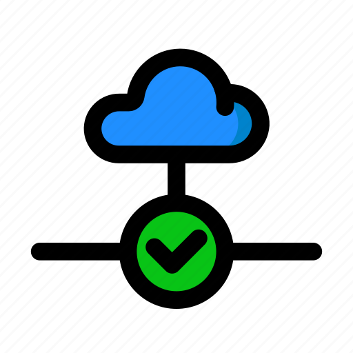 Access, check mark, cloud, allow access, access allowed, server icon - Download on Iconfinder
