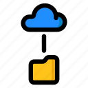 cloud, folder, link, storage