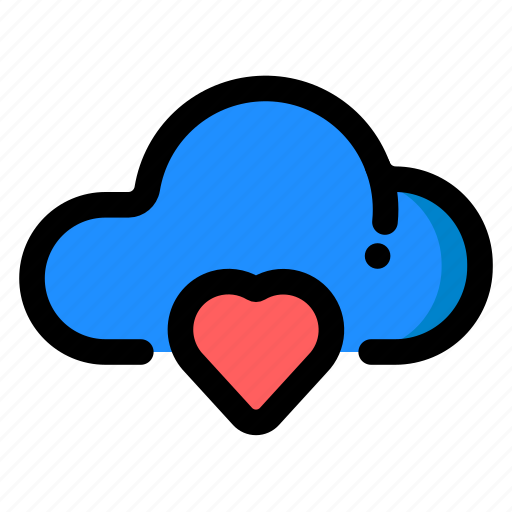 Cloud, heart, like, favourite, favorite, feedback, cloud service icon - Download on Iconfinder