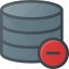 data, database, remove, server, storage 