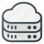 cloud, data, database, server, store 