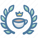 award, coffee, crown, cup, dring, hot, king