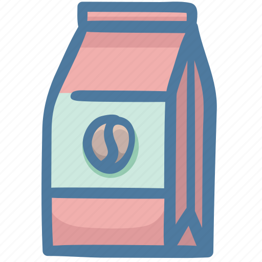 Bag, bean, beans, cafe, coffee, drink, pocket icon - Download on Iconfinder