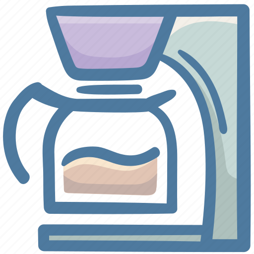 Cafe, coffee, drink, filtration, hot, machine, pot icon - Download on Iconfinder