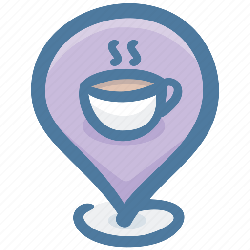 Cafe, coffee shop, location, pin, restaurant, shop, store icon - Download on Iconfinder