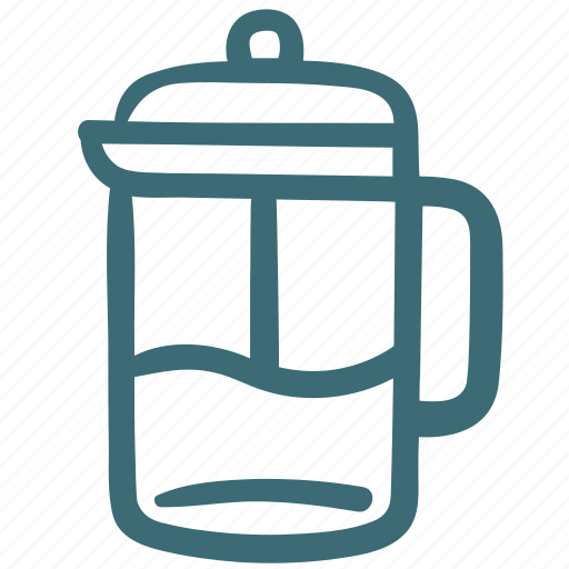 Cafe, coffee, drink, french press, hot, press, way to make icon - Download on Iconfinder