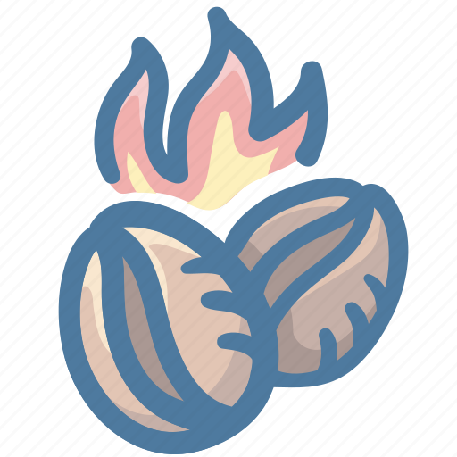 Bean, burning, caffeine, coffee, fire icon - Download on Iconfinder